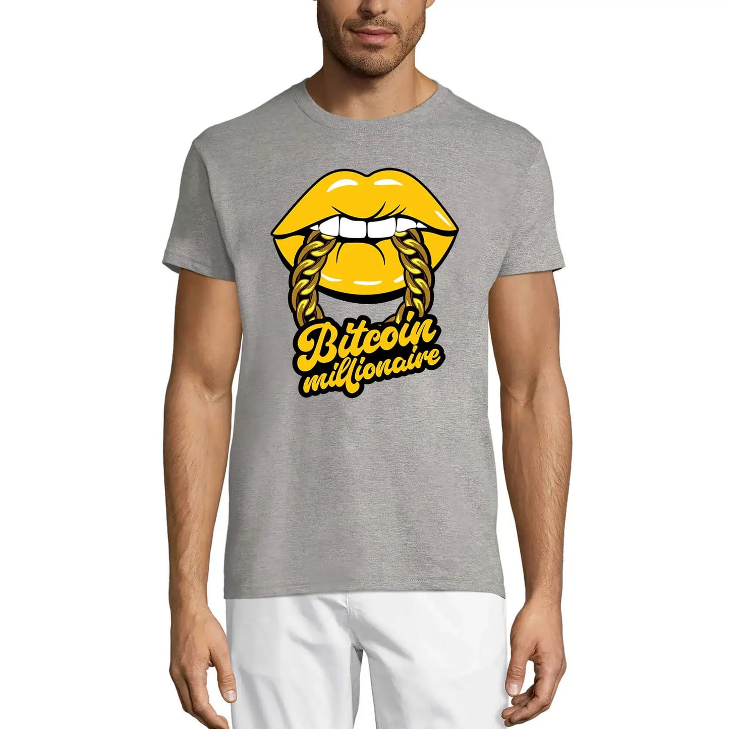 Men's Graphic T-Shirt Bitcoin Millionaire - Crypto - For Traders Eco-Friendly Limited Edition Short Sleeve Tee-Shirt Vintage Birthday Gift Novelty