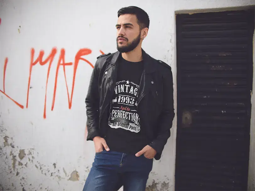 Homme Tee Vintage T Shirt 1993 Vintage Aged to Perfection