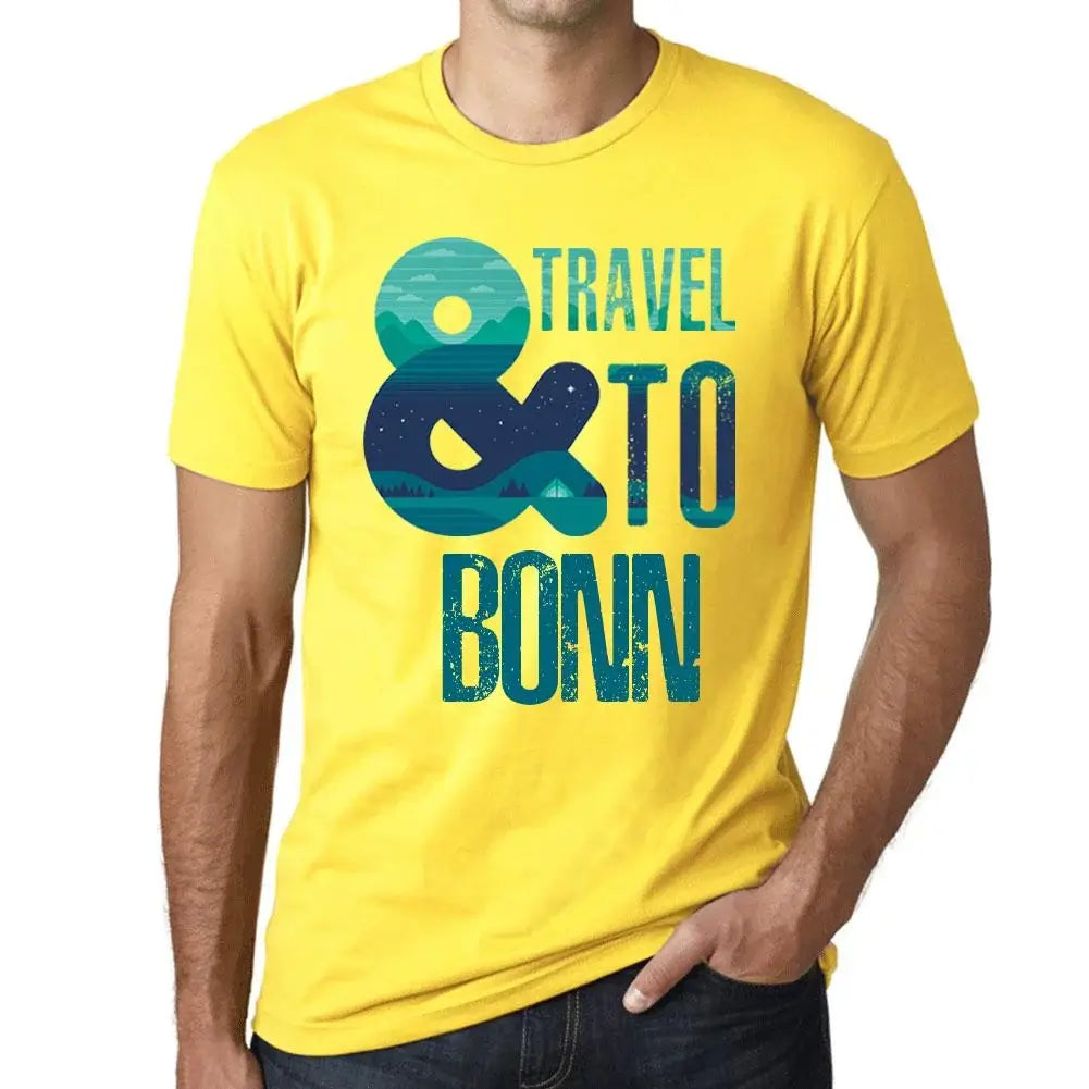 Men's Graphic T-Shirt And Travel To Bonn Eco-Friendly Limited Edition Short Sleeve Tee-Shirt Vintage Birthday Gift Novelty