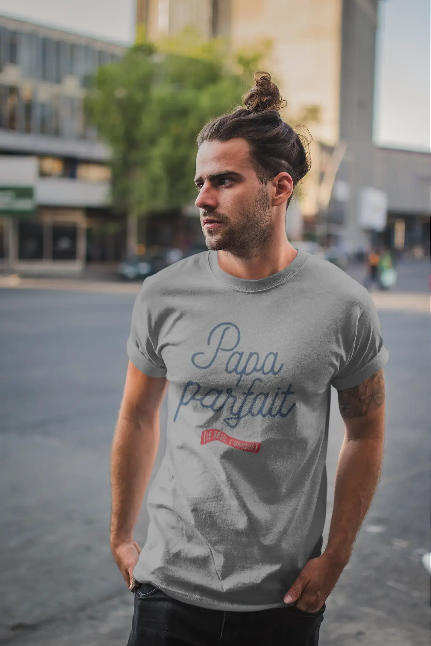 ULTRABASIC - Tee Shirt <span>Homme</span> T-shirt vintage FOOD IS MY POISON Vintage <span>Blanc</span>