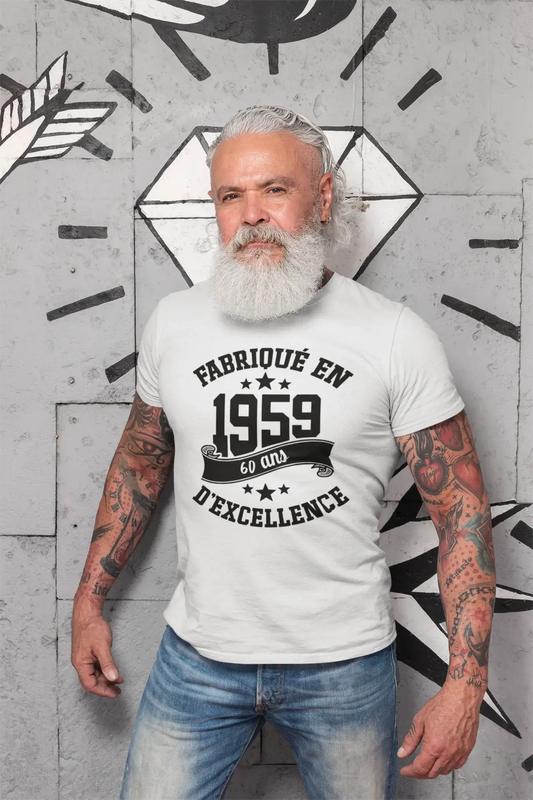 ULTRABASIC - Fabriqué en 1959, 60 Ans d'être Génial Unisex T-Shirt Noir Profond