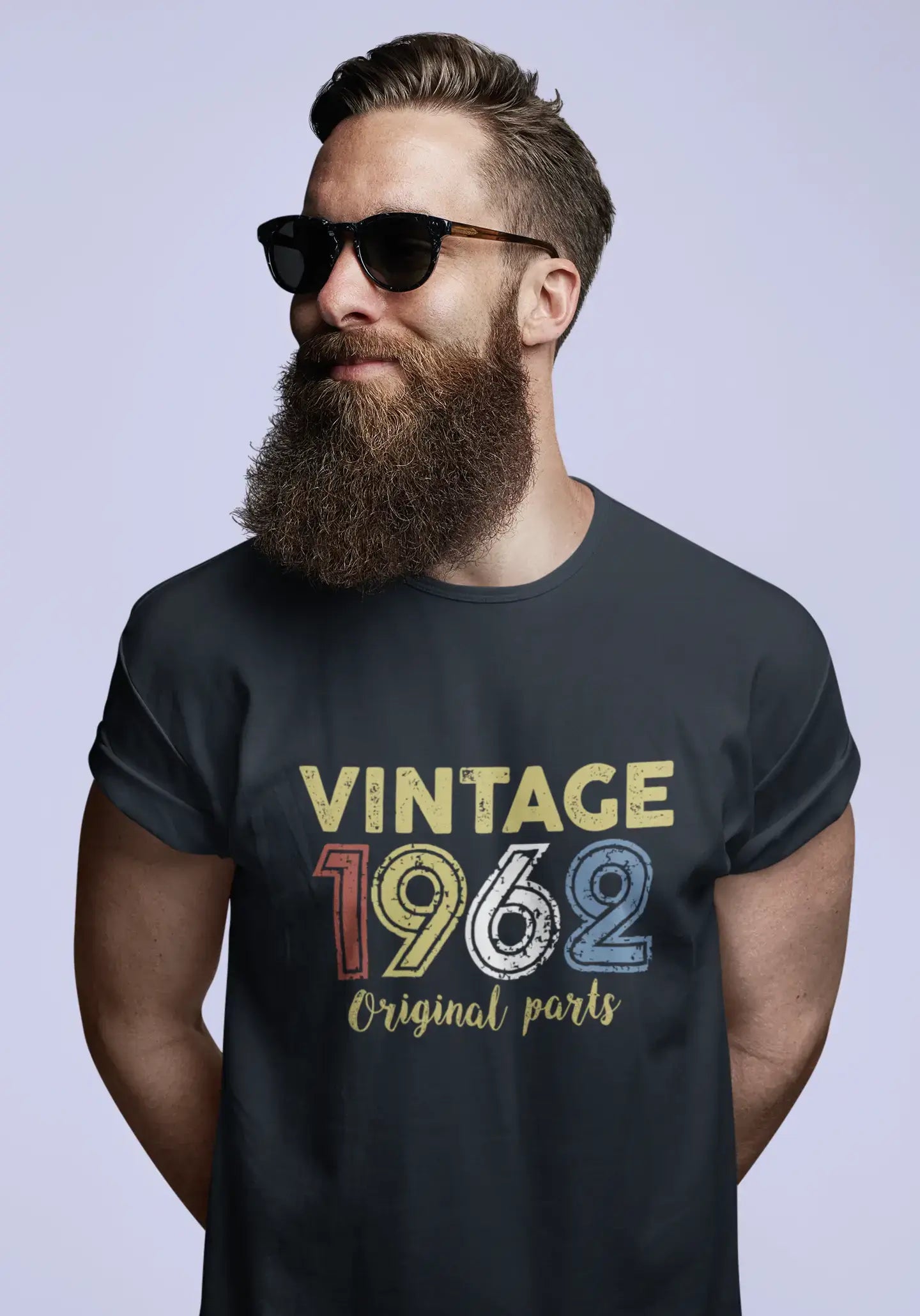 ULTRABASIC - Graphic Printed Men's Vintage 1962 T-Shirt Mouse Grey