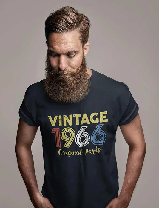 ULTRABASIC - Graphic Printed Men's Vintage 1966 T-Shirt Navy