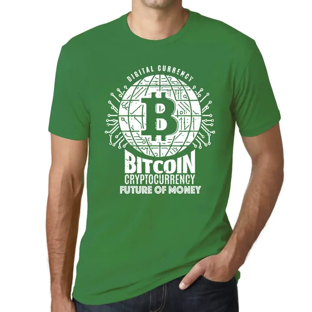 Men's Graphic T-Shirt Bitcoin Future Of Money Hodl Btc Crypto Eco-Friendly Limited Edition Short Sleeve Tee-Shirt Vintage Birthday Gift Novelty