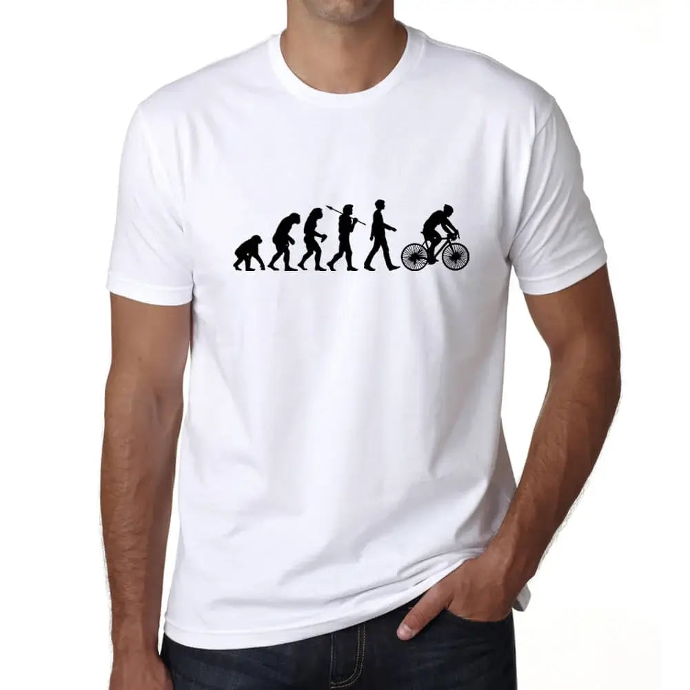 Men's Graphic T-Shirt Evolution Of Cycling Eco-Friendly Limited Edition Short Sleeve Tee-Shirt Vintage Birthday Gift Novelty