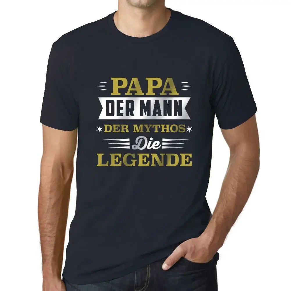 Men's Graphic T-Shirt Papa Der Mann Der Mythos Die Legende Eco-Friendly Limited Edition Short Sleeve Tee-Shirt Vintage Birthday Gift Novelty