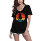ULTRABASIC Women's T-Shirt Pitbull Retro Sunset - Pitbull Dog Lover Tee Shirt for Ladies