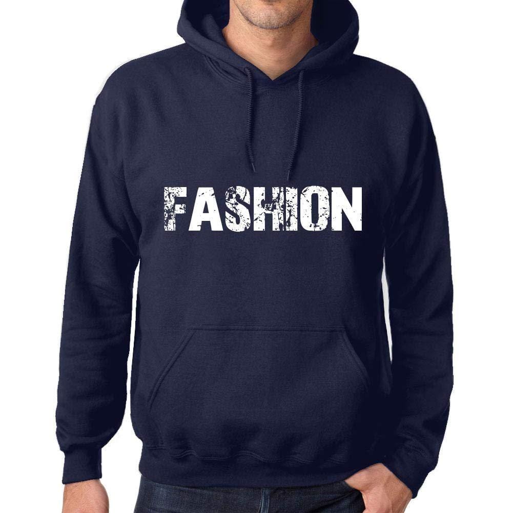 Homme Femme Unisex Sweat à Capuche Hoodie Popular Words Fashion French Marine