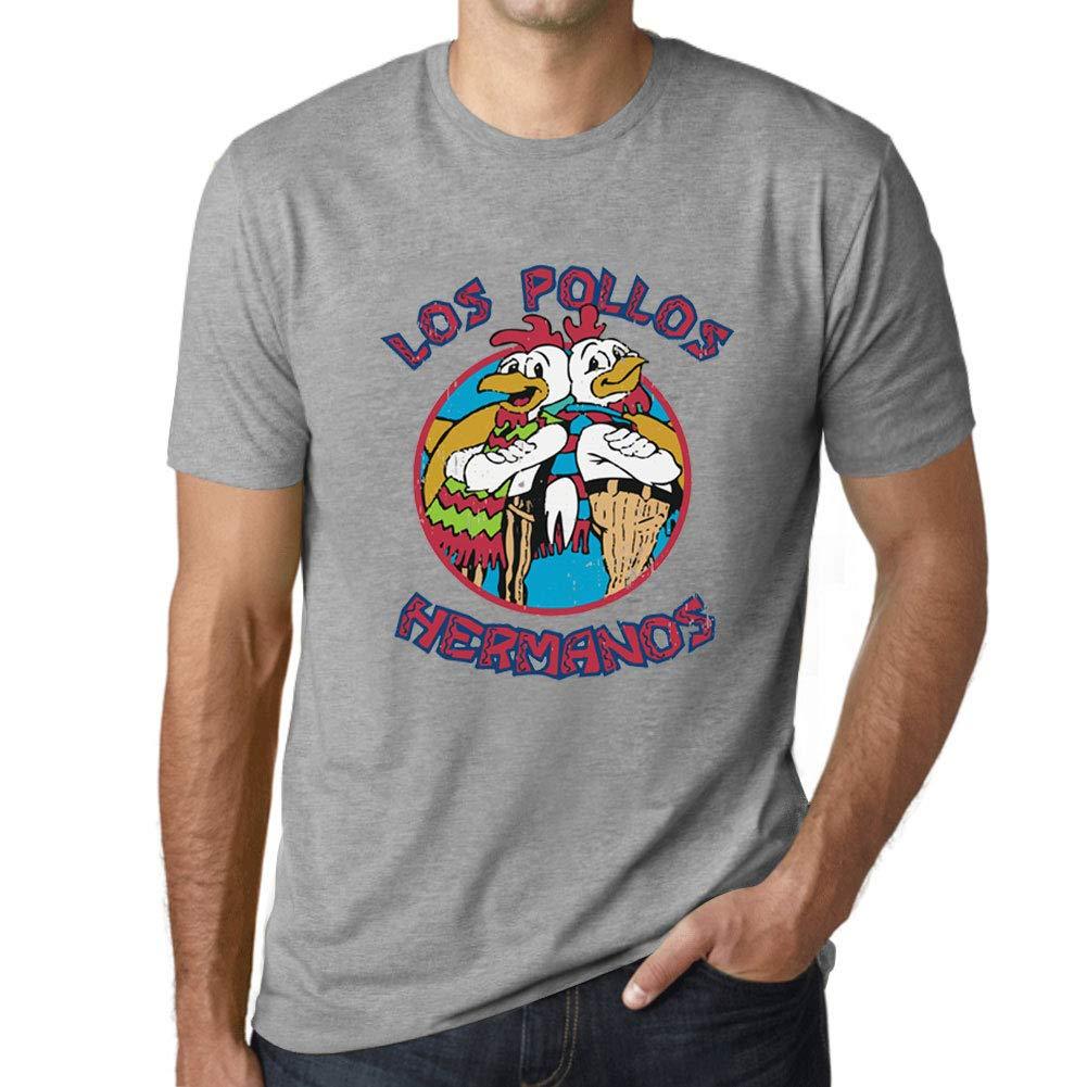 Ultrabasic - Unisex-Grafik-T-Shirt Los Pollos Hermanos Gris Chiné