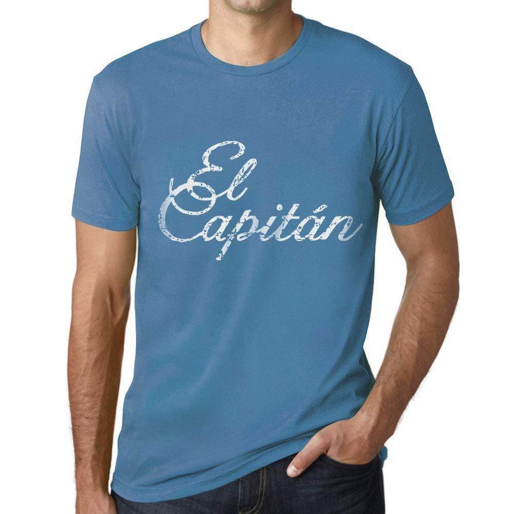 Ultrabasic - Homme T-Shirt Graphique El Capitán Lettres Imprimées Aqua