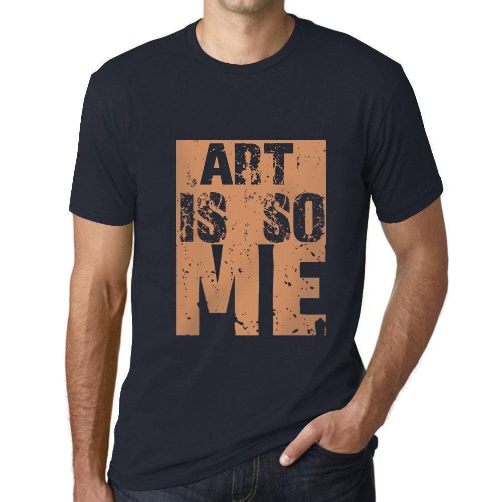 Men’s Graphic T-Shirt ART Is So Me Navy - Ultrabasic
