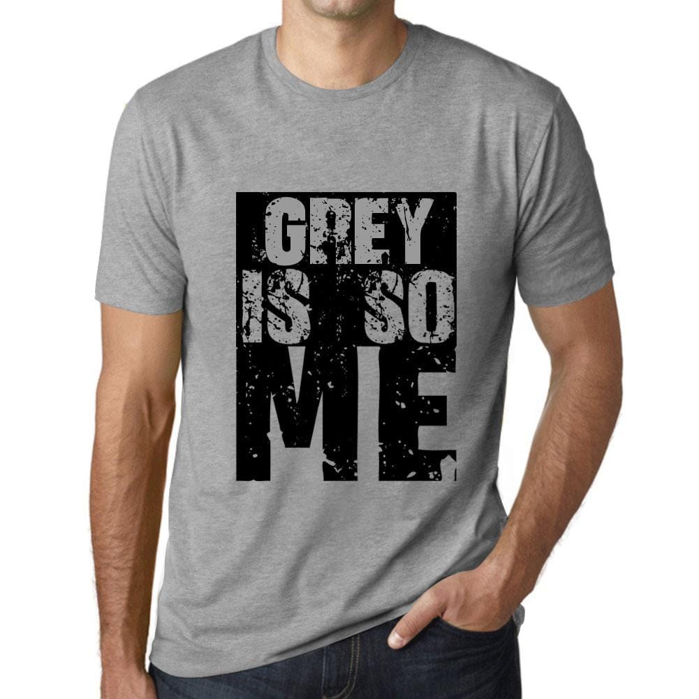Men’s Graphic T-Shirt GREY Is So Me Grey Marl - Ultrabasic