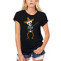 ULTRABASIC Women's Organic T-Shirt Dabbing Skeleton With Sombrero - Cinco de Mayo Funny Tee Shirt