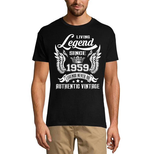 ULTRABASIC Men's T-Shirt Living Legend Since 1959 Authentic Vintage - 62nd Birthday Gift Tee Shirt