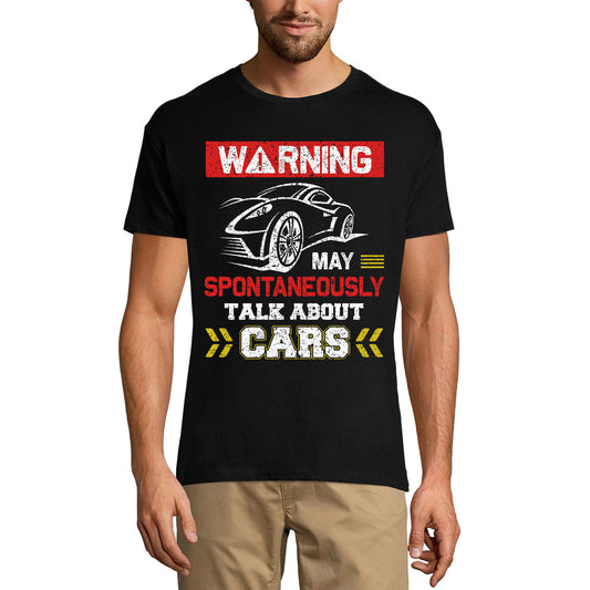 ULTRABASIC Men's T-Shirt Warning May Spontaneously Talk About Car - Car Lovers Tee Shirt