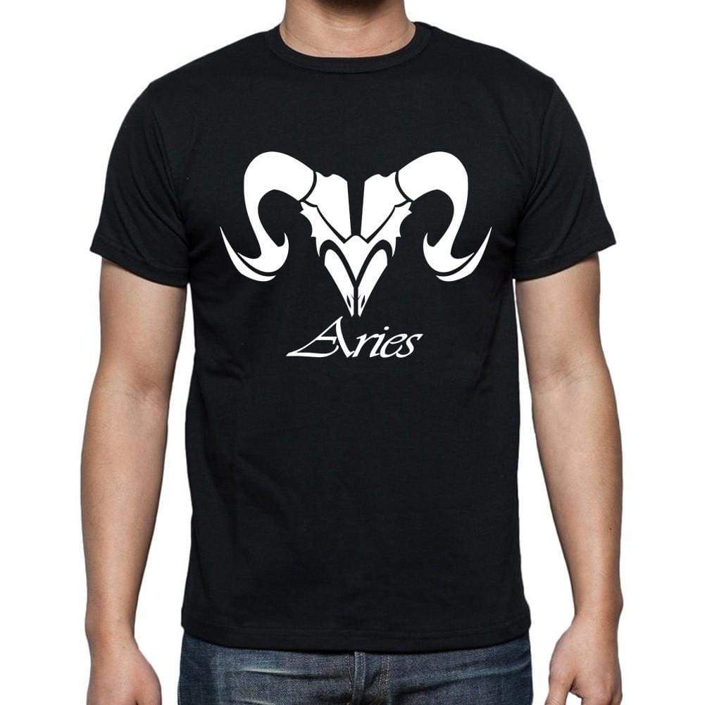 Aries Tribal Tattoo 2 Black Gift T Shirt Mens Tee Black 00166