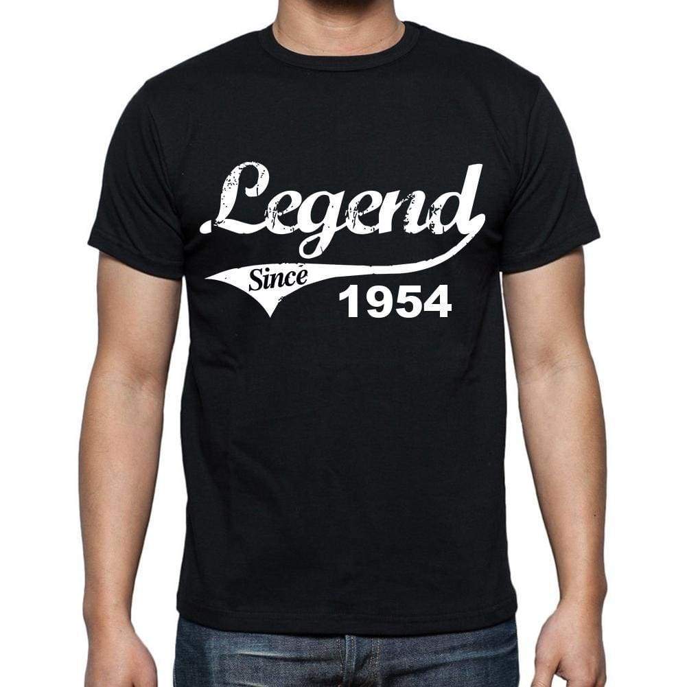 Birthday Gifts For Him 1954 T Shirts Men Vintage Black T-Shirt Rounded Neck Mens T-Shirt - T-Shirt