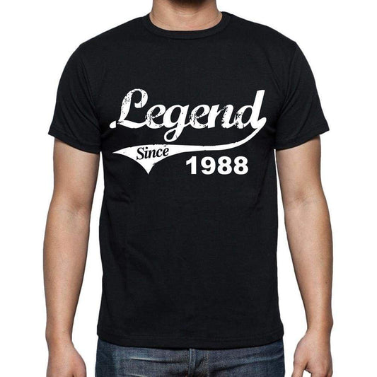 Birthday Gifts For Him 1988 T Shirts Men Vintage Black T-Shirt Rounded Neck Mens T-Shirt - T-Shirt