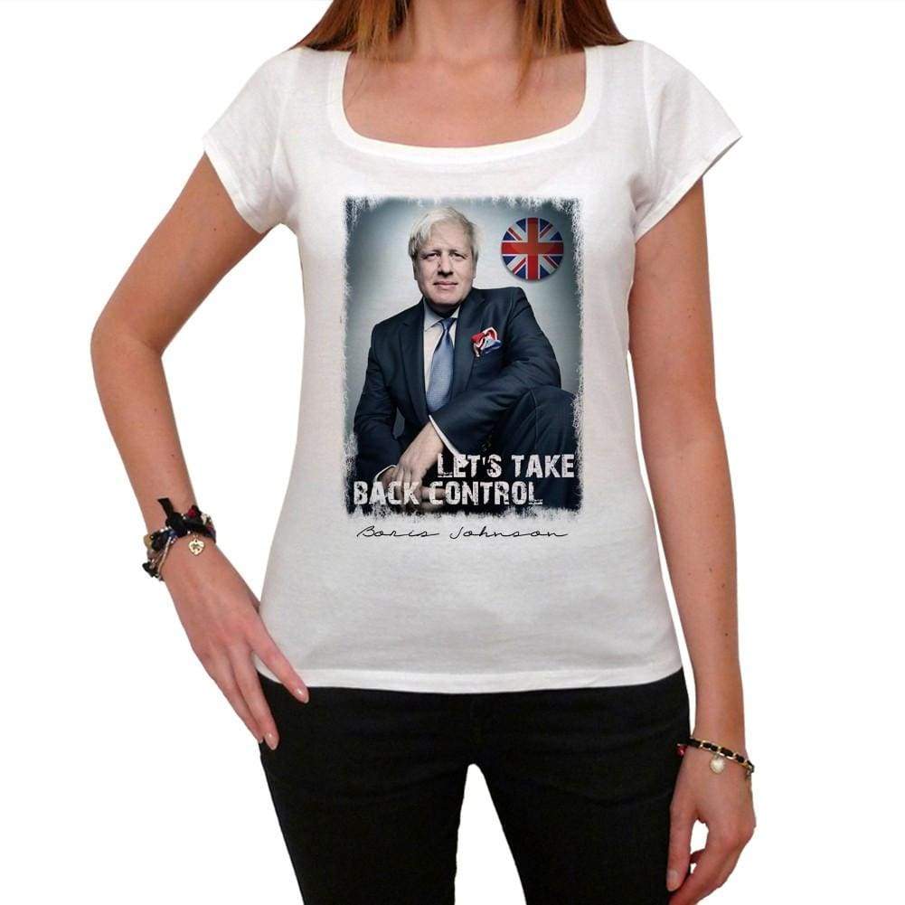 Boris Johnson Brexit Tshirt Womens Short Sleeve Scoop Neck Tee 00231