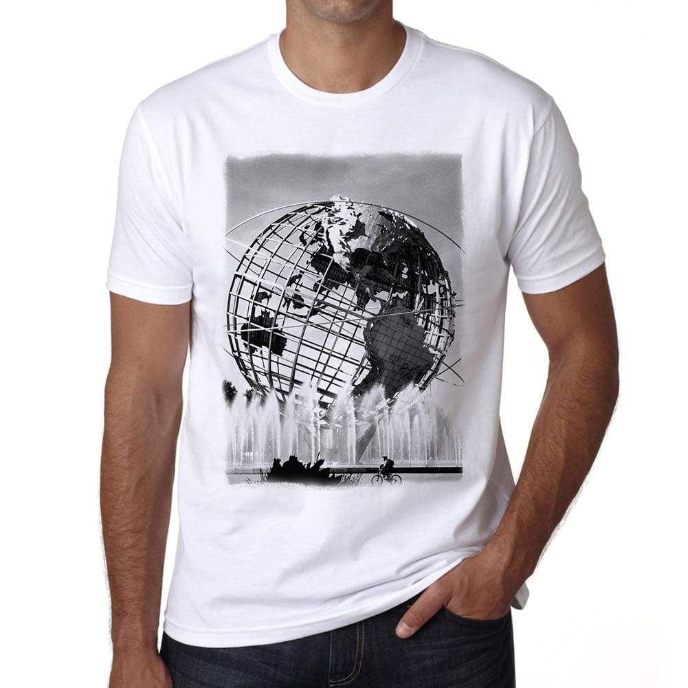 Corona Park Usa New York City Mens Short Sleeve Round Neck T-Shirt