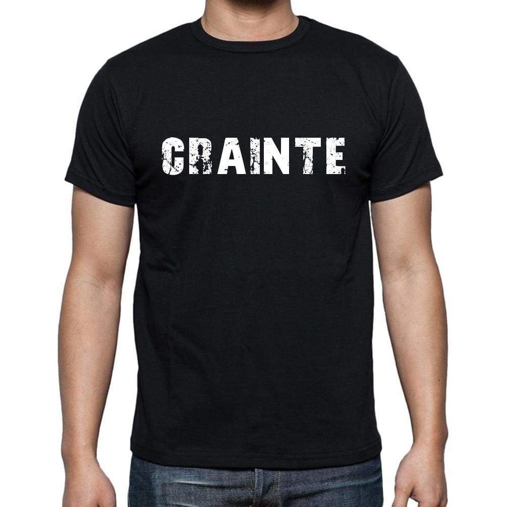 Crainte French Dictionary Mens Short Sleeve Round Neck T-Shirt 00009 - Casual