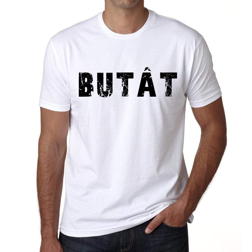 <span>Men's</span> Tee Shirt Vintage T shirt Butât X-Small White 00561 - ULTRABASIC