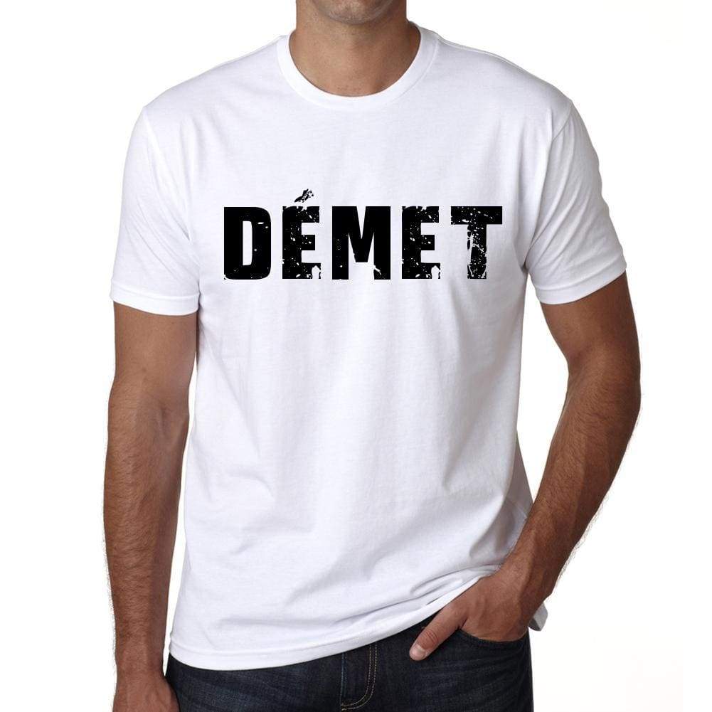 Mens Tee Shirt Vintage T Shirt Démet X-Small White 00561 - White / Xs - Casual