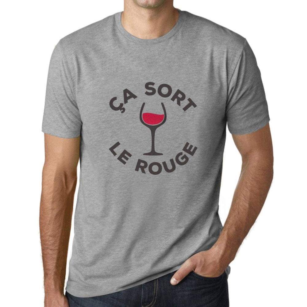 Mens Vintage Tee Shirt Graphic T Shirt Ca Sort Le Rouge Grey Marl - Grey Marl / Xs / Cotton - T-Shirt