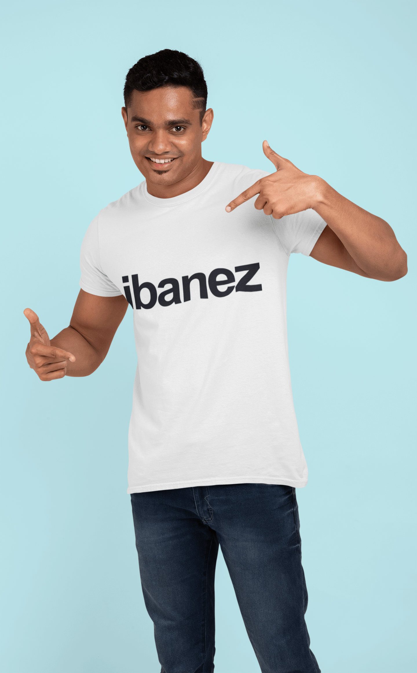 Ibanez Herren Kurzarm-Rundhals-T-Shirt 00052