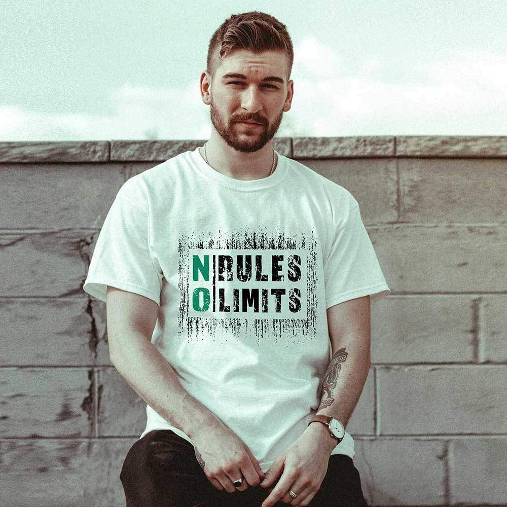 No Rules No Limits Mens Vintage Tee Shirt Graphic T Shirt