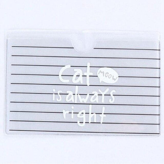 Animal PVC Card Holder Credit Student Cute Women ID Business Bancaire Cards Bag Wallet Passport Card Holder Protector