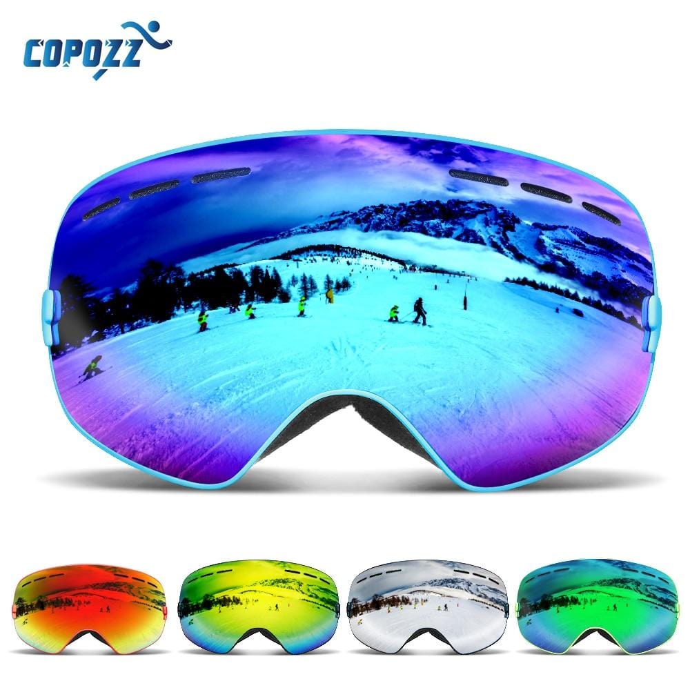 copozz goggles COPOZZ Brand Ski Goggles Men Women Snowboard Goggles Glasses for Skiing UV400 Protection Snow Skiing Glasses Anti-fog Ski Mask