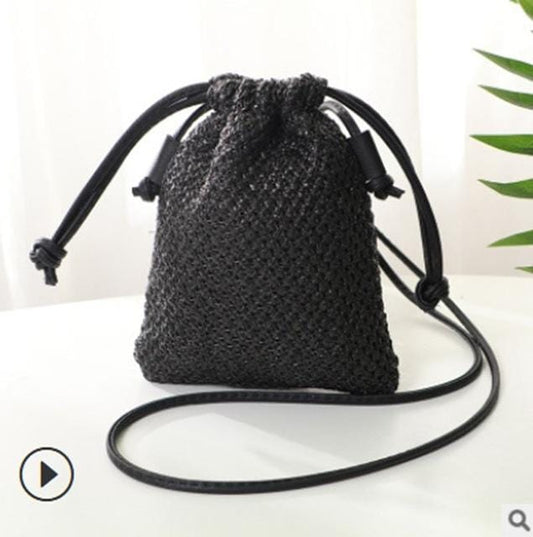 Women Girl Bohemian Straw Woven Bag Rattan Wicker Handbag Beach Bag Crossbody Bags New /BY