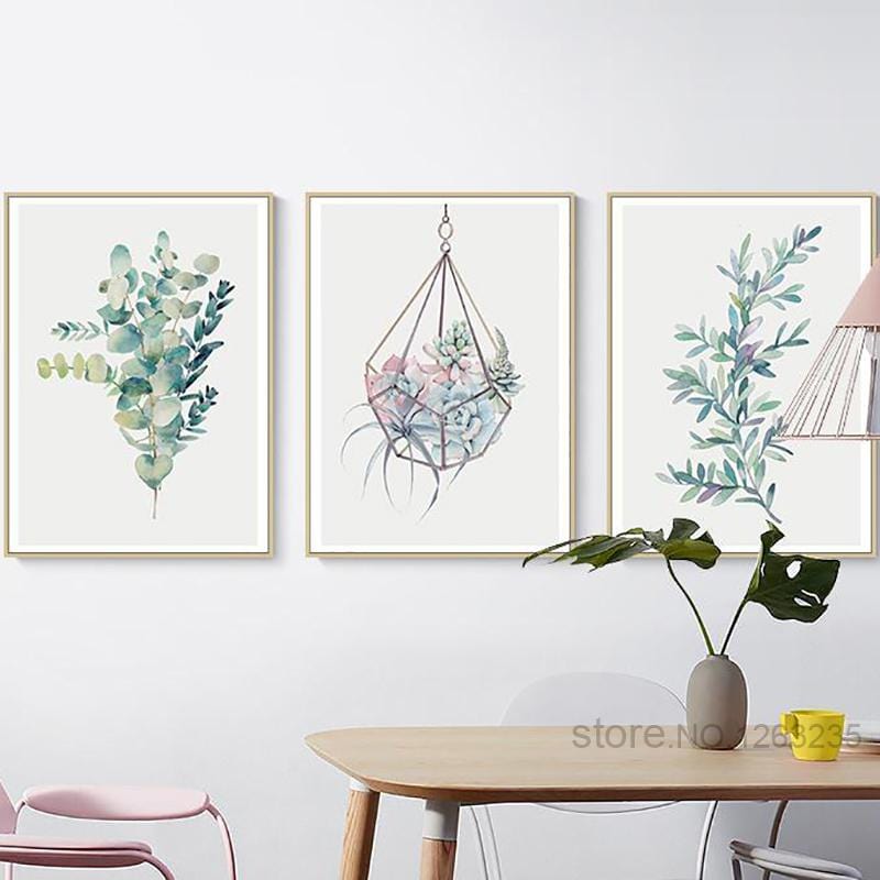 succulent plant poster Succulent Plants Nordic Poster Leaf Cactus Flowers Wall Art Print Posters  And Prints Canvas Painting Wall Pictures Home Decor