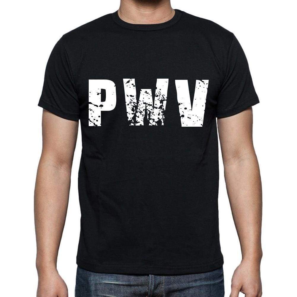 Pwv Men T Shirts Short Sleeve T Shirts Men Tee Shirts For Men Cotton Black 3 Letters - Casual