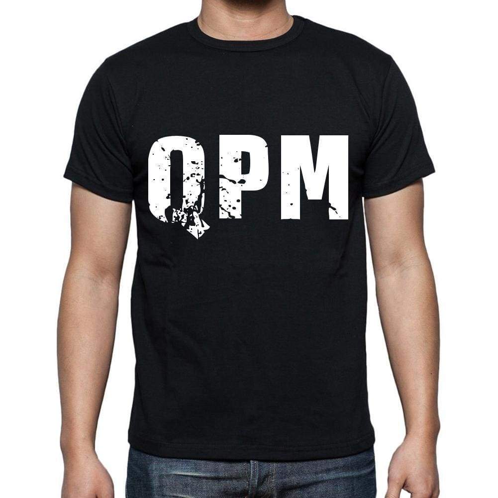 Qpm Men T Shirts Short Sleeve T Shirts Men Tee Shirts For Men Cotton Black 3 Letters - Casual