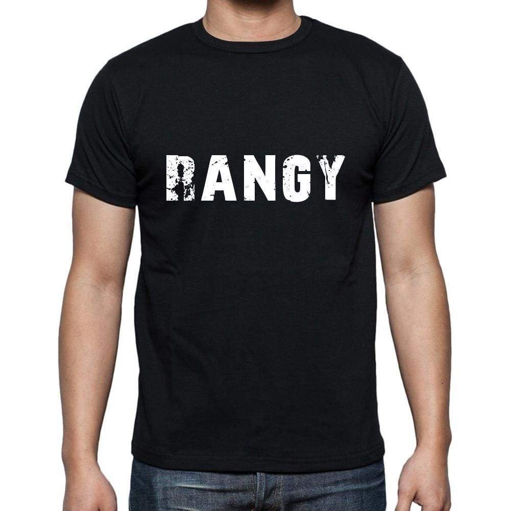 Rangy Mens Short Sleeve Round Neck T-Shirt 5 Letters Black Word 00006 - Casual