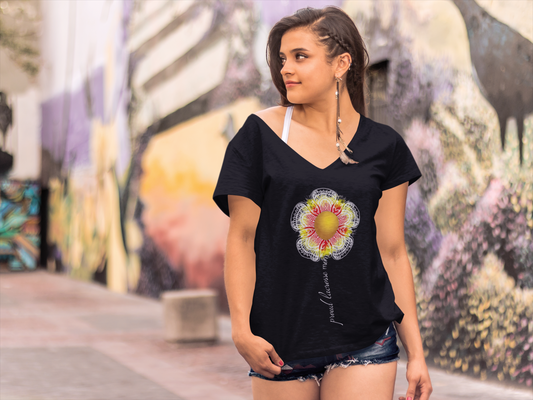 ULTRABASIC Damen T-Shirt Proud Lacrosse Mom – Blumen-T-Shirt für Mutter