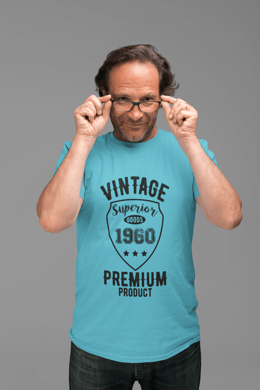 1960 Vintage Superior, T-Shirt Herren, T-Shirt Jubiläum, T-Shirt <span>Aqua</span>
