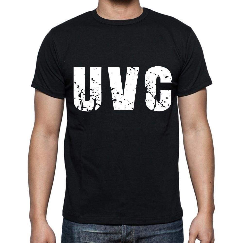 Uvc Men T Shirts Short Sleeve T Shirts Men Tee Shirts For Men Cotton Black 3 Letters - Casual