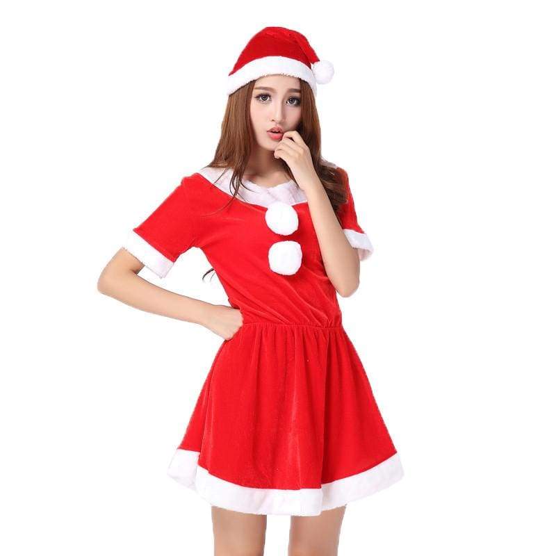 christmas party sexy dress Women Cosplay Girls Xmas Outfit Fancy Party Sexy Masquerade Mini Christmas Skirt