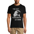 Men's Graphic T-Shirt The Sky Belongs To Eagles Even During Storm Limited Edition Short Sleeve Tee-Shirt Vintage Birthday Gift Novelty
