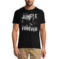 Men's Graphic T-Shirt Life Is Like Jungle Fight Or Run - Panther Limited Edition Short Sleeve Tee-Shirt Vintage Birthday Gift Novelty