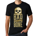 Men's Graphic T-Shirt Bad To The Bone - Skull Limited Edition Short Sleeve Tee-Shirt Vintage Birthday Gift Novelty