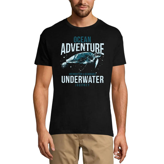 Men's Graphic T-Shirt Ocean Adventure Underwater Journey - Sea Turtle Limited Edition Short Sleeve Tee-Shirt Vintage Birthday Gift Novelty