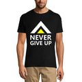 Men's Graphic T-Shirt Never Give Up Limited Edition Short Sleeve Tee-Shirt Vintage Birthday Gift Novelty