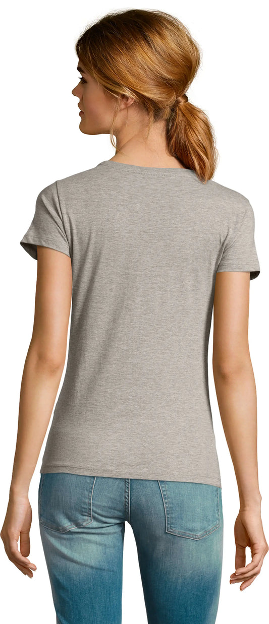 Women's Graphic T-Shirt Organic Born to fish, forced to work – Zum Angeln Geboren Zum Arbeit Gezwungen – Ladies Limited Edition Short Sleeve Tee-Shirt Vintage Birthday Gift Novelty
