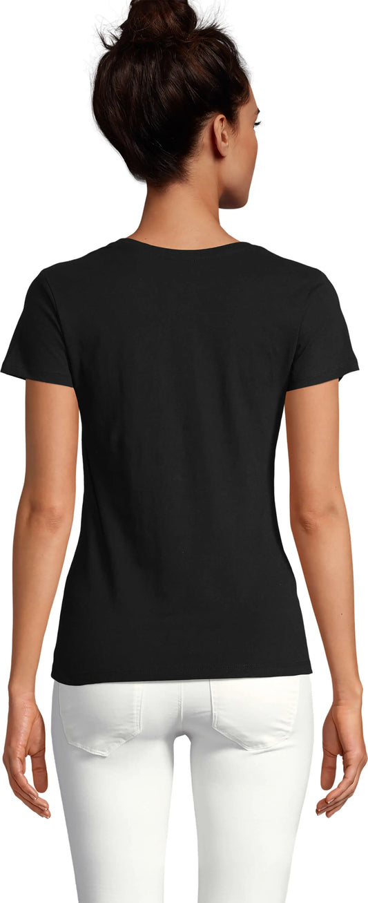 Women's Graphic T-Shirt Love Mom – Maman D'amour – Limited Edition Short Sleeve Tee-Shirt Vintage Birthday Gift Ladies Novelty