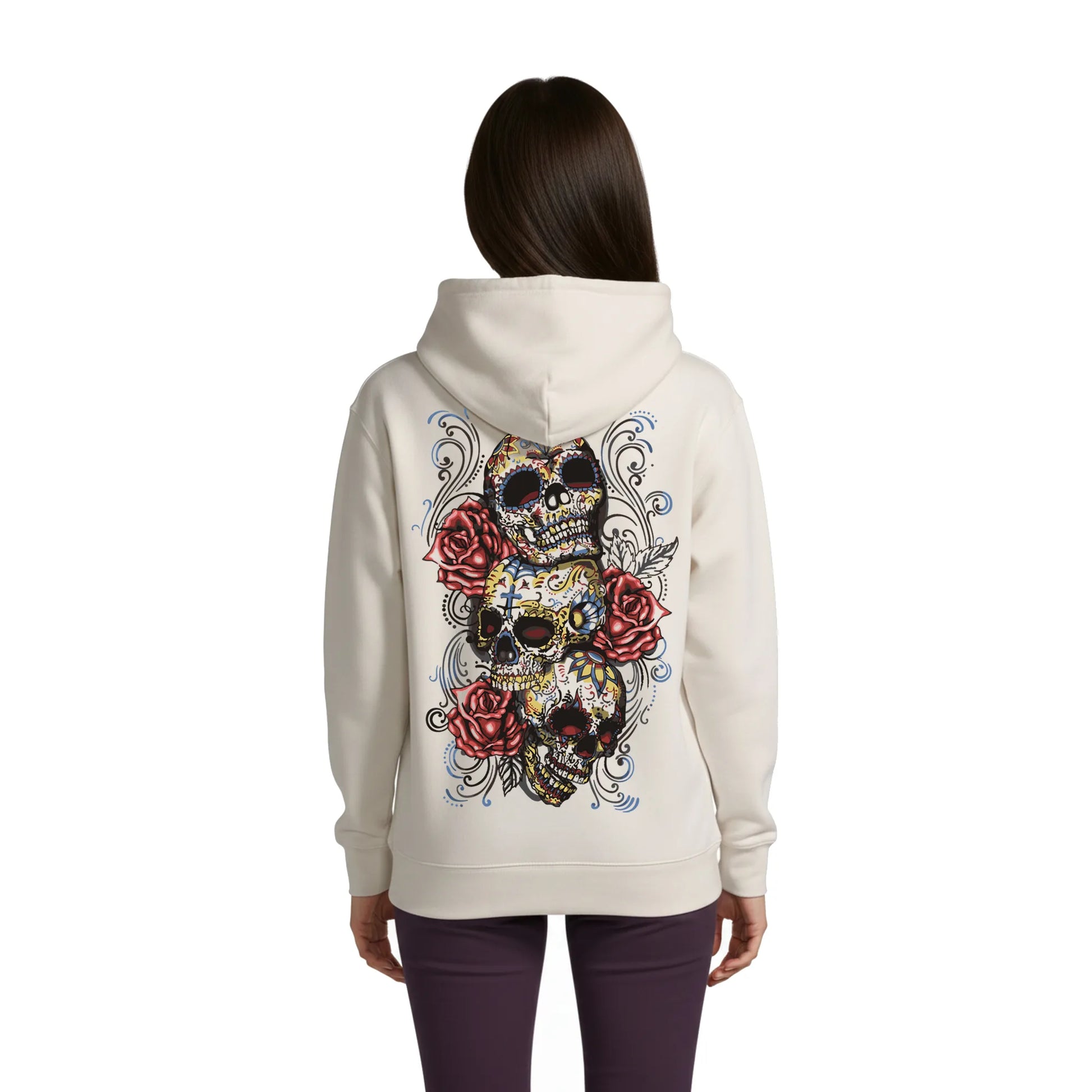 Skulls & Roses Women's Hoodie Ecru — Condor