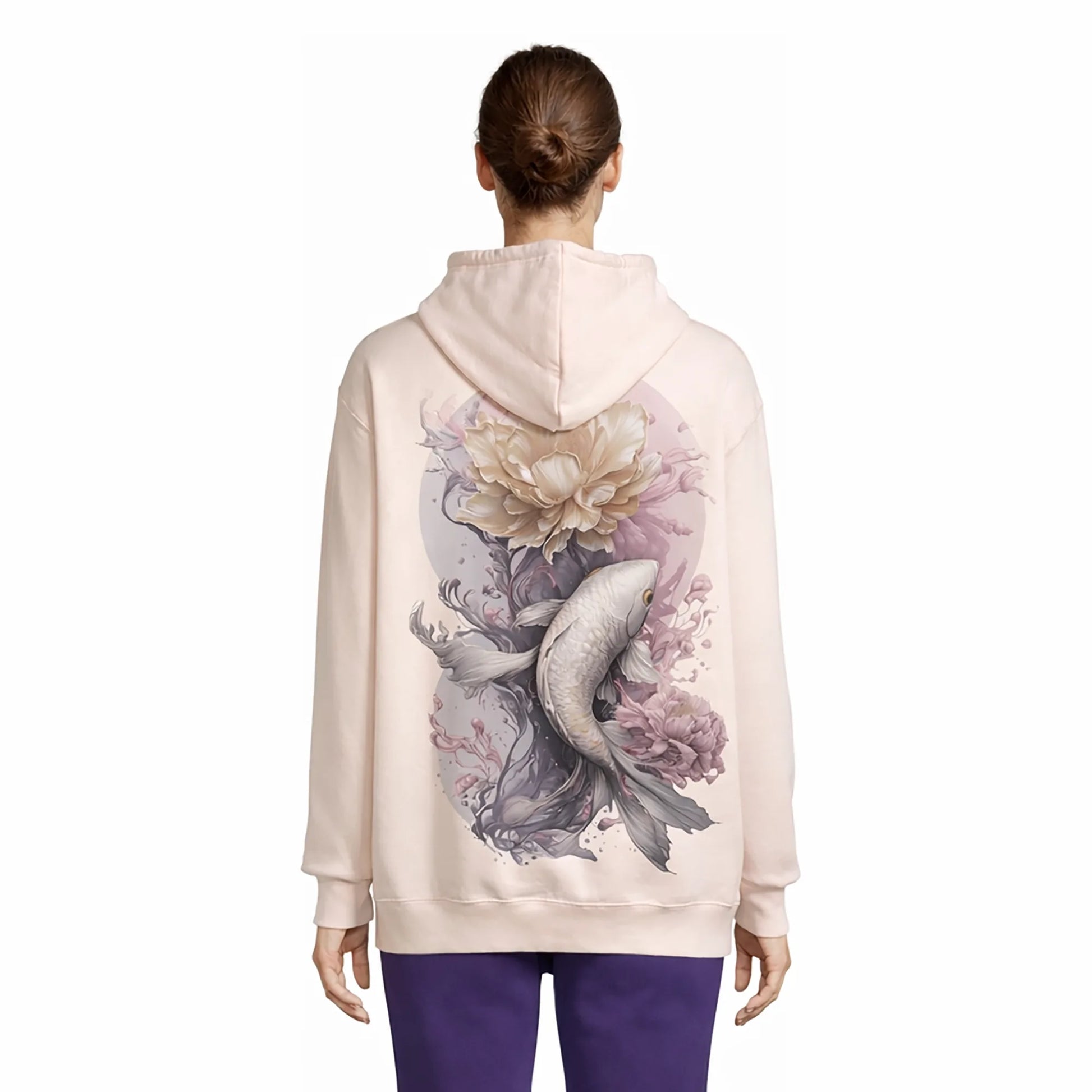Koi Garden Dreams Women's Hoodie Rose Crémeux — Condor